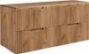 A wooden cabinet with two drawers, presented against a white background. Náhľad obrázku produktu