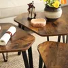 Vasagle 3er-Set Couchtische im Industriestil, braun, Produktbild-Vorschau 10
