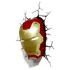 Marvel Avengers Iron Man Maske 3D-Wandlicht mit Wandsticker Produktbild-Vorschau 4