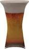 Stehtisch Husse Bierglas Optik Ø 80 cm mit Fußlaschen Produktbild-Vorschau 1