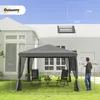 Outsunny Faltpavillon Pavillon Faltzelt Garten mit Produktbild-Vorschau 3