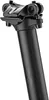 A close-up of a black bicycle seat post with its clamp mechanism. Produktbild-Vorschau