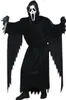 Scream Kostüm Halloween-Geist schwarz mit Maske für Kinder und Erwachsene Filmheld Horror Film Serie Fasching Karneval Mottoparty Produktbild-Vorschau