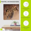 ARTland Poster Giraffen Größe: 40x40 cm Produktbild-Vorschau 2