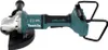 A cordless angle grinder with a protective guard and handle, shown against a white background. Produktbild-Vorschau