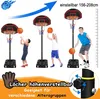 TRMLBE Basketballkorb Outdoor Indoor 1,6-2,1m Basketball Produktbild-Vorschau 5