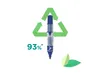 A blue marker pen is shown in front of a recycling symbol and two green leaves, with the text '93%' visible. Anteprima dell’immagine prodotto
