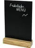 HMF 46452 Tischaufsteller Kreidetafel mit Holzfuß, DIN A5 Produktbild-Vorschau 1