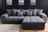 riess-ambiente Modernes XXL Sofa ELEGANCIA 285cm anthrazit Produktbild-Vorschau 5