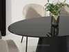 Oválny jedálenský stôl 160x90 cm ELIAM - čierny Náhľad obrázku produktu 2
