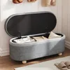 Ławka z miejscem do przechowywania Szara 110 cm Ławka Podgląd zdjęcia produktu 1