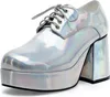 Plateauschuhe Herren silber Schuhgröße: 44-45 Produktbild-Vorschau 2