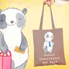 Mr. & Mrs. Panda Jutebeutel Panda Bester Ersatzvater der Produktbild-Vorschau 2