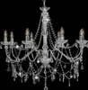 vidaXL Lampadario con perle argento 8 prese E14 Anteprima dell’immagine prodotto 9