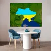 MuchoWow® Poster Satellitenbild der Ukraine mit der Flagge Produktbild-Vorschau 5