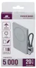 Powerbank sans fil MagSafe 5000mAh 15W Qi Gris Rivacase Voir les images du produit 5
