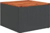 Design 8-tlg. Garten-Sofagarnitur mit Kissen Schwarz Poly Produktbild-Vorschau 6