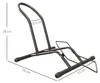 Cavalletto Portabici per Pneumatici in Acciaio 59x41x38 cm Anteprima dell’immagine prodotto 3