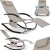 tectake® Gartenliege Taya, ergonomisch, Schwingfunktion Produktbild-Vorschau 9