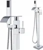 Badewannenarmatur Ari, freistehend mit Handbrause, 360 Grad Produktbild-Vorschau 1