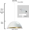 Hängelampe | Lipeo | Weiß Metall Pendelleuchte Produktbild-Vorschau 2