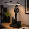 Stolná LED lampa MasterLED 3v1 čierna, ventilátor, hodiny a Náhľad obrázku produktu 4