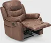 A brown leather recliner chair with the footrest extended. Anteprima dell’immagine prodotto
