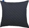 A dark gray quilted pillow on a white background. Produktbild-Vorschau