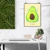 Mr. & Mrs. Panda Bild Avocado Glücklich DIN A1 - Gelb Produktbild-Vorschau 2