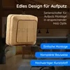 Aufputz Serienschalter Ahorn Holzoptik – Produktbild-Vorschau 2