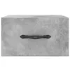 vidaXL Tables de chevet murales 2 pcs. Gris béton 35x35x20 Voir les images du produit 6