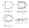 Luvett® WC-Sitz D230 D-Form Weiß mit Absenkautomatik, u.a. Produktbild-Vorschau 4