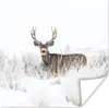 MuchoWow® Poster Hirsche - Winter - Schnee - Tiere - Produktbild-Vorschau 1