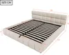 A diagram showing the dimensions of a bed frame. Anteprima dell’immagine prodotto