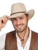 Cowboy Hut für Erwachsene mit Band braun - Einheitsgröße Produktbild-Vorschau 1