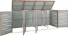 Contenitore per 4 cestini 276,5x77,5x115,5 cm in acciaio Anteprima dell’immagine prodotto 3