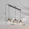 Hängeleuchte, 3-Flammig, Rauchglas, schwarz, L 95 cm Produktbild-Vorschau 7