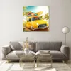 Bilder auf glas - Auto Strand Reise Sommer - 70x70cm - Produktbild-Vorschau 7