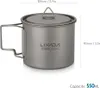 Lixada Titanium Pot Camping Portable Titanium Water Náhľad obrázku produktu 13