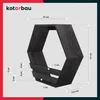 KOTARBAU® Hexagon Wandregal Schwarz 14x47x41 cm Hexagon Produktbild-Vorschau 3