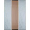 Three panel curtains displayed vertically against a white background. Anteprima dell’immagine prodotto