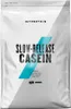 A white bag of Myprotein Slow-Release Casein protein powder. Produktbild-Vorschau