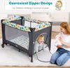 COSTWAY Lettino per bambini 5 in 1 con fasciatoio, lettino Anteprima dell’immagine prodotto 4
