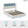Letto da 140 x 190 cm con illuminazione a LED, letto Anteprima dell’immagine prodotto 2