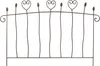 Beetzaun 49,5 x 70 cm Beetumrandung aus Metall Steckzaun im Produktbild-Vorschau 1