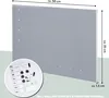 lavagna magnetica bremermann in metallo, scrivibile, molti Anteprima dell’immagine prodotto 7