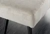 Design Sitzbank BOUTIQUE 100cm hellgrau Cord schwarze Produktbild-Vorschau 9