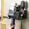 Porta asciugacapelli autoadesivo nero organizer Anteprima dell’immagine prodotto 9