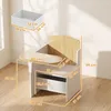 AIYAPLAY Kindertisch mit Stuhl 2-in-1 Integrierte Produktbild-Vorschau 3