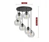 LUXOLAR Led Pendelleuchte 6 flammig, Deckenleuchte Schwarz Produktbild-Vorschau 6